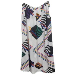 Vintage Multi Color Pleated Skirt